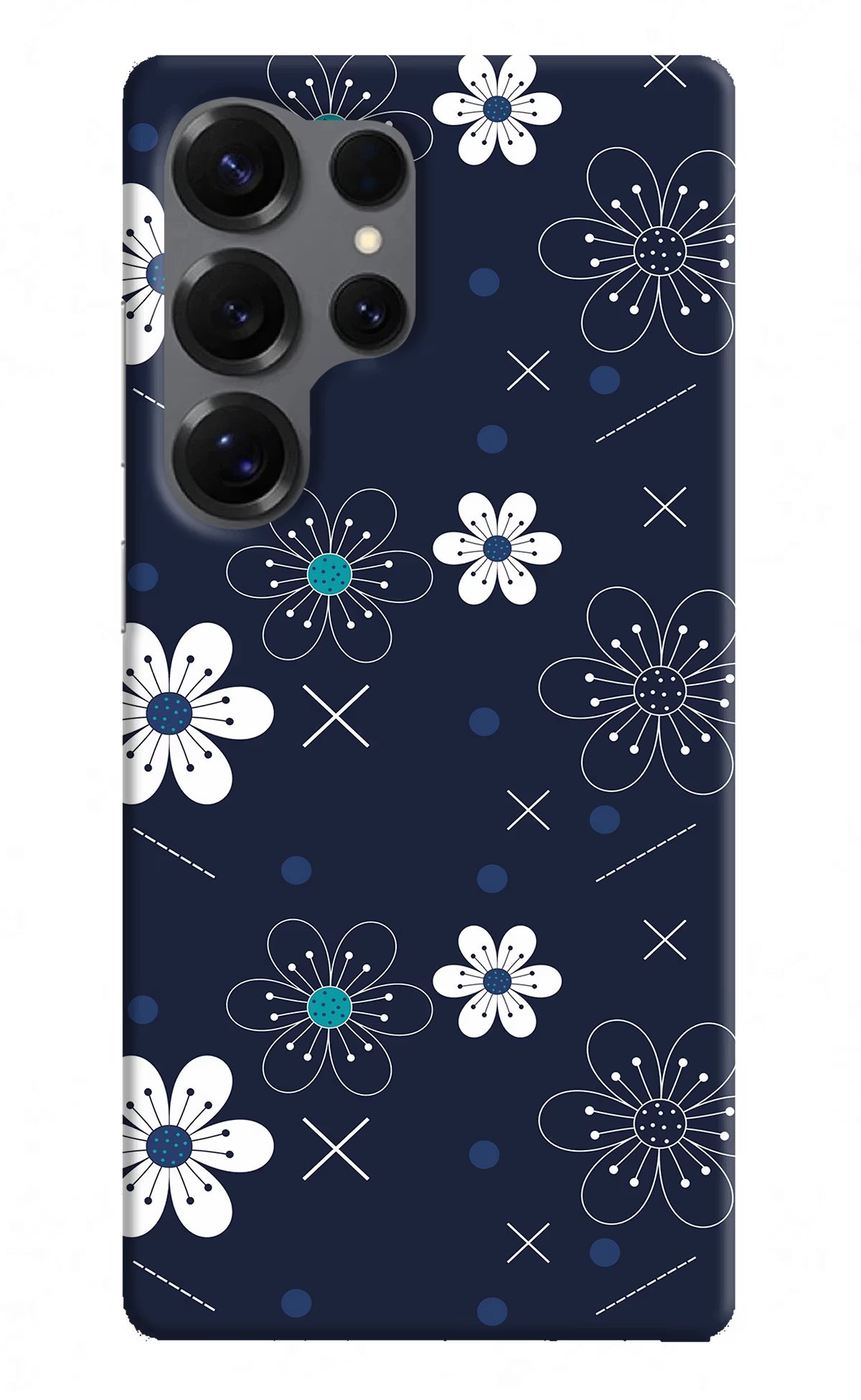 Flowers Samsung S25 Ultra Hard Case Back Cover by Casekaro