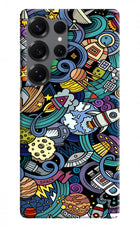 Space Abstract Samsung S25 Ultra Hard Case Back Cover by Casekaro