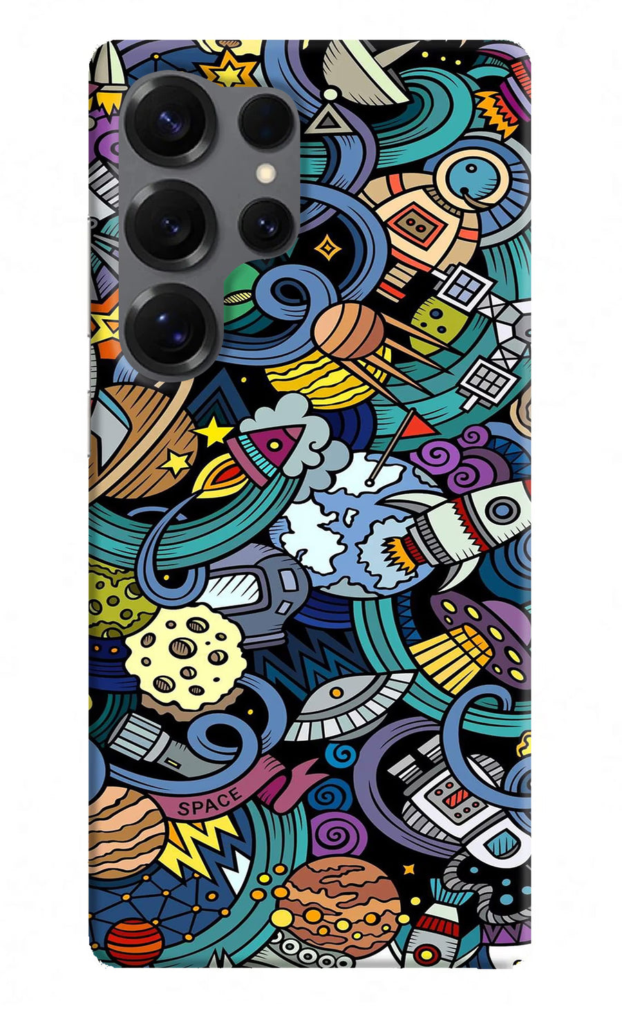 Space Abstract Samsung S25 Ultra Back Cover, Hard case