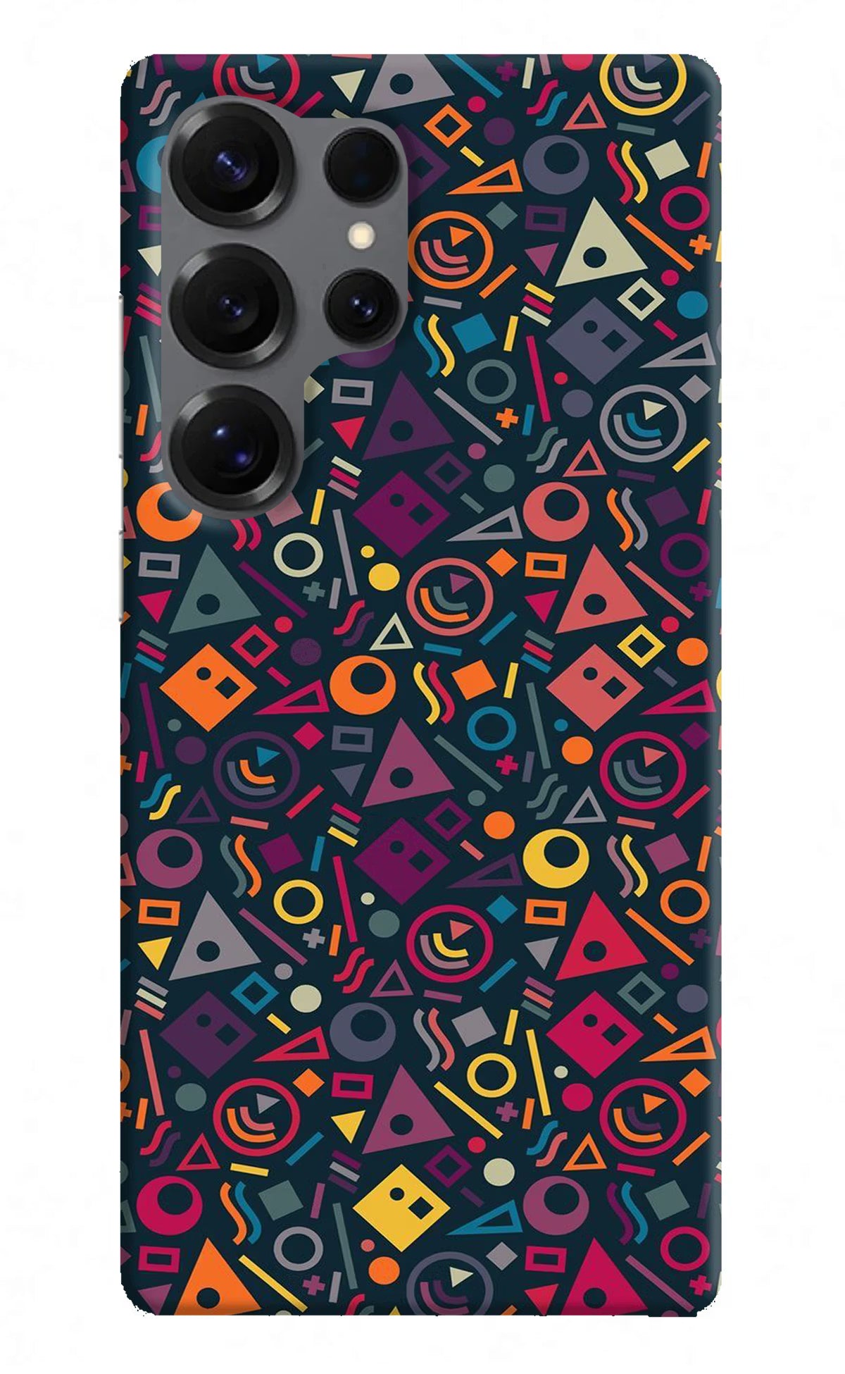 Geometric Abstract Samsung S25 Ultra Hard Case Back Cover by Casekaro