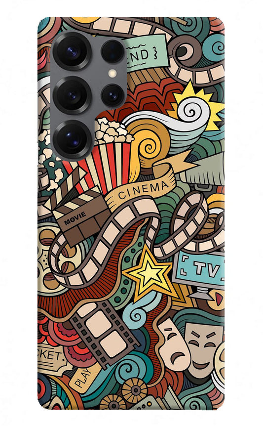 Cinema Abstract Samsung S25 Ultra Hard Case Back Cover by Casekaro