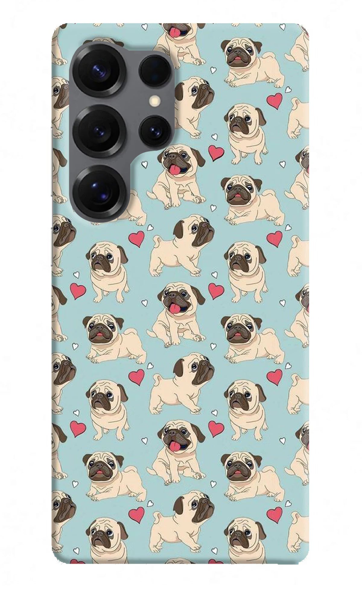 Pug Dog Samsung S25 Ultra Hard Case Back Cover by Casekaro