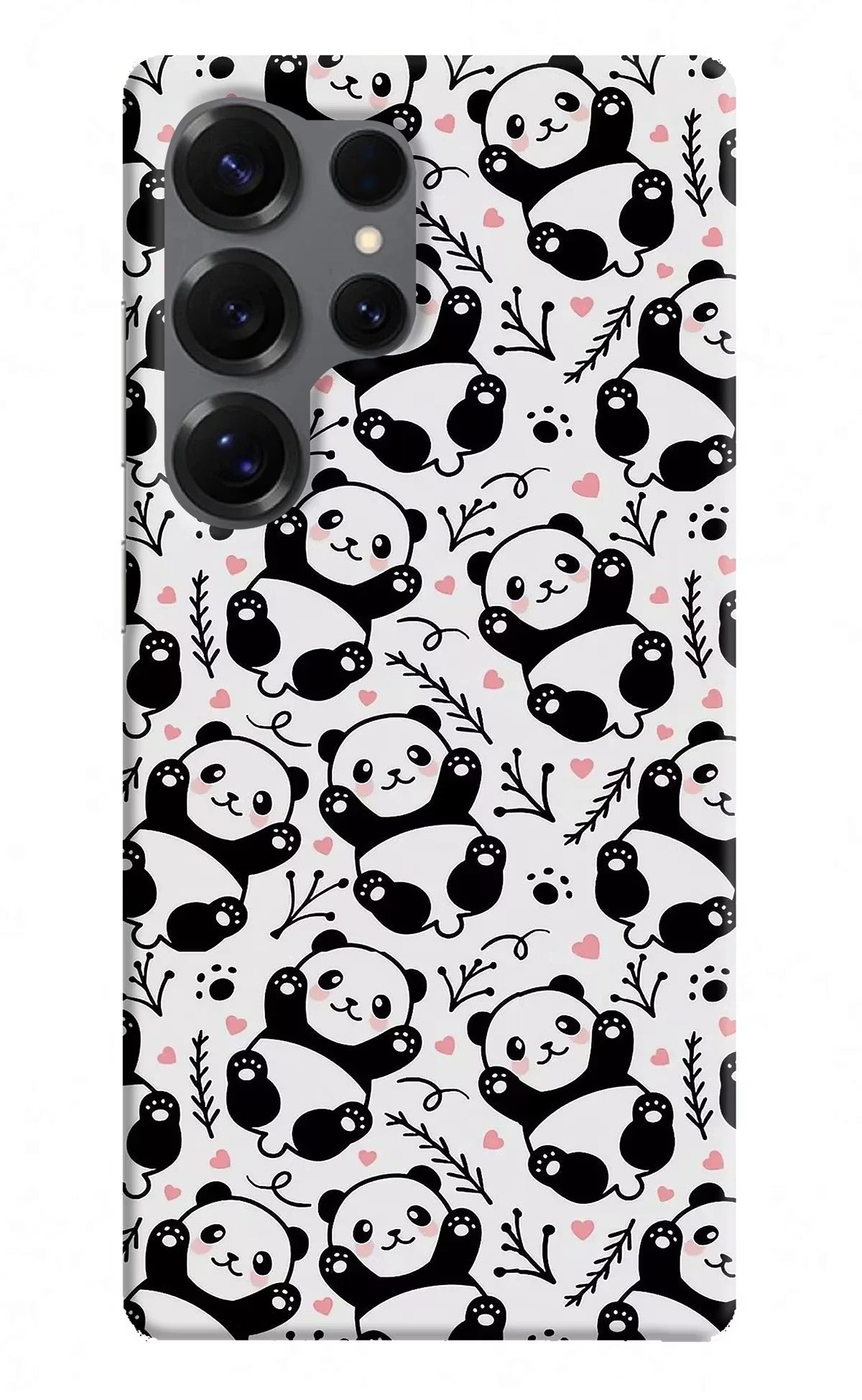 Cute Panda Samsung S25 Ultra Hard Case Back Cover by Casekaro