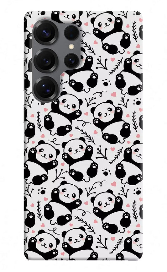 Cute Panda Samsung S25 Ultra Hard Case Back Cover by Casekaro