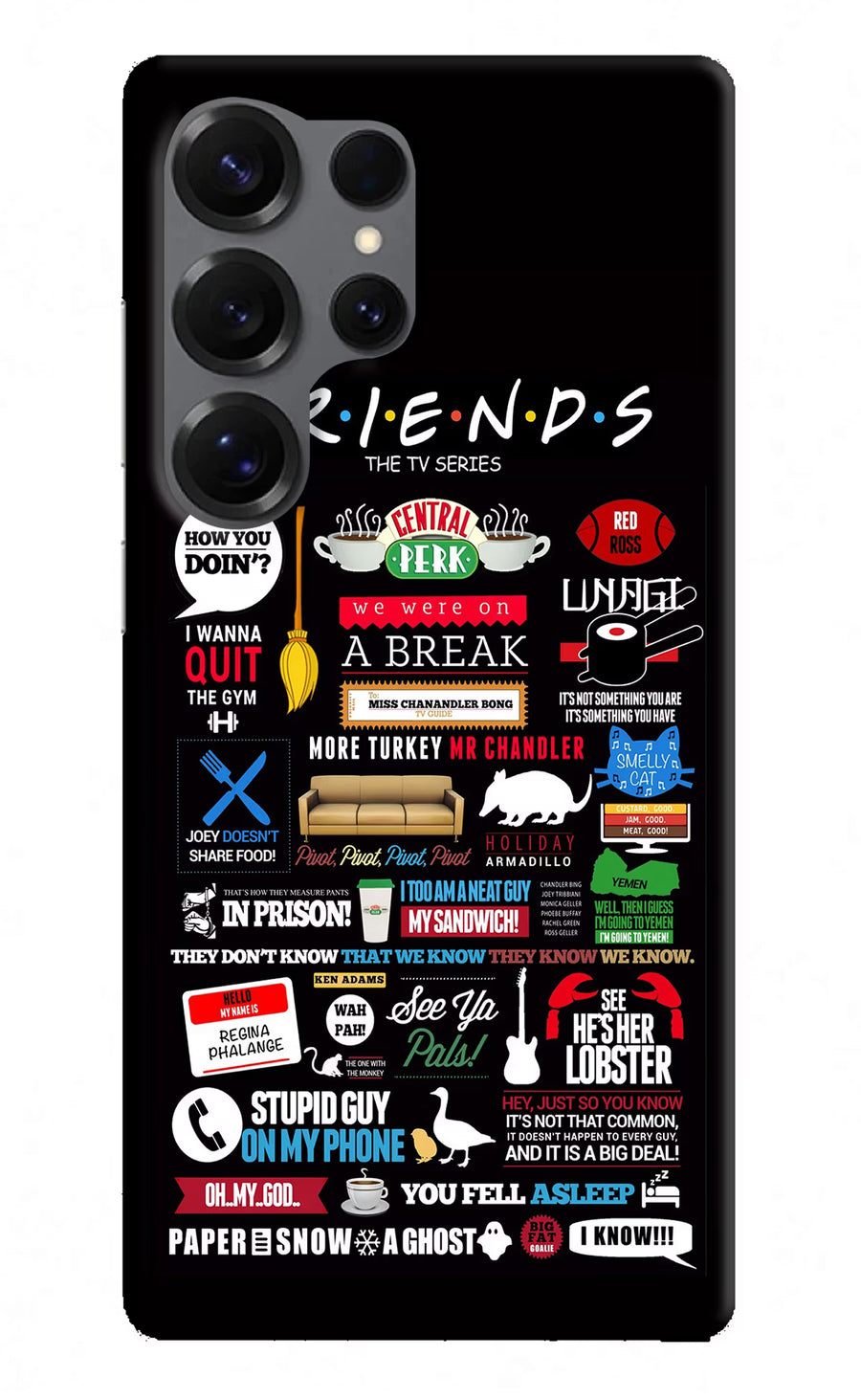 FRIENDS Samsung S25 Ultra Back Cover, Hard case