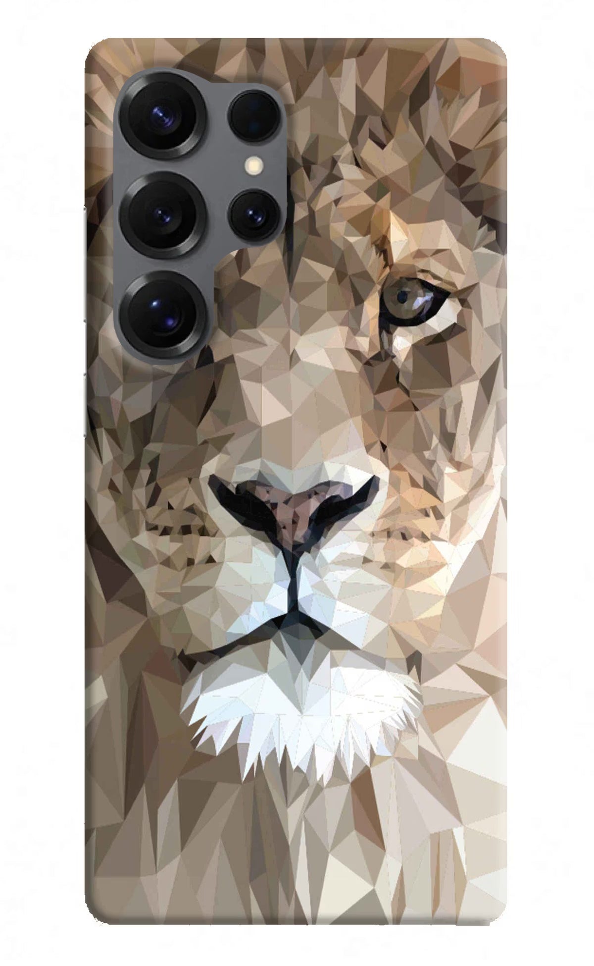 Lion Art Samsung S25 Ultra Hard Case Back Cover by Casekaro