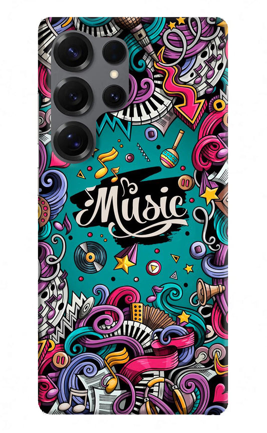 Music Graffiti Samsung S25 Ultra Hard Case Back Cover by Casekaro