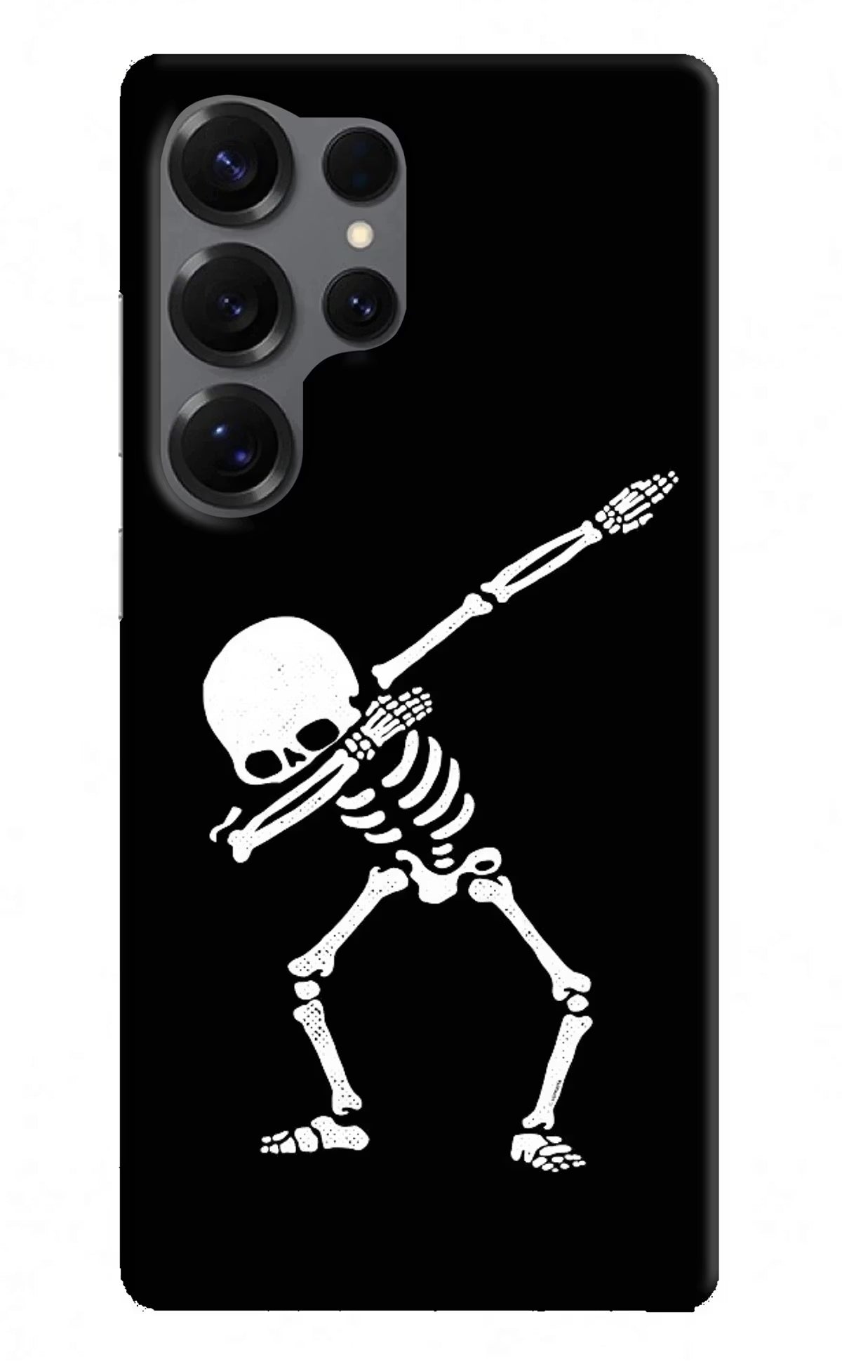 Dabbing Skeleton Art Samsung S25 Ultra Hard Case Back Cover by Casekaro