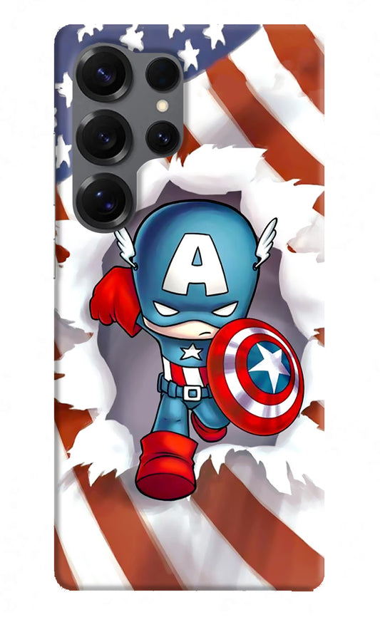 Captain America Samsung S25 Ultra Hard Case Back Cover by Casekaro
