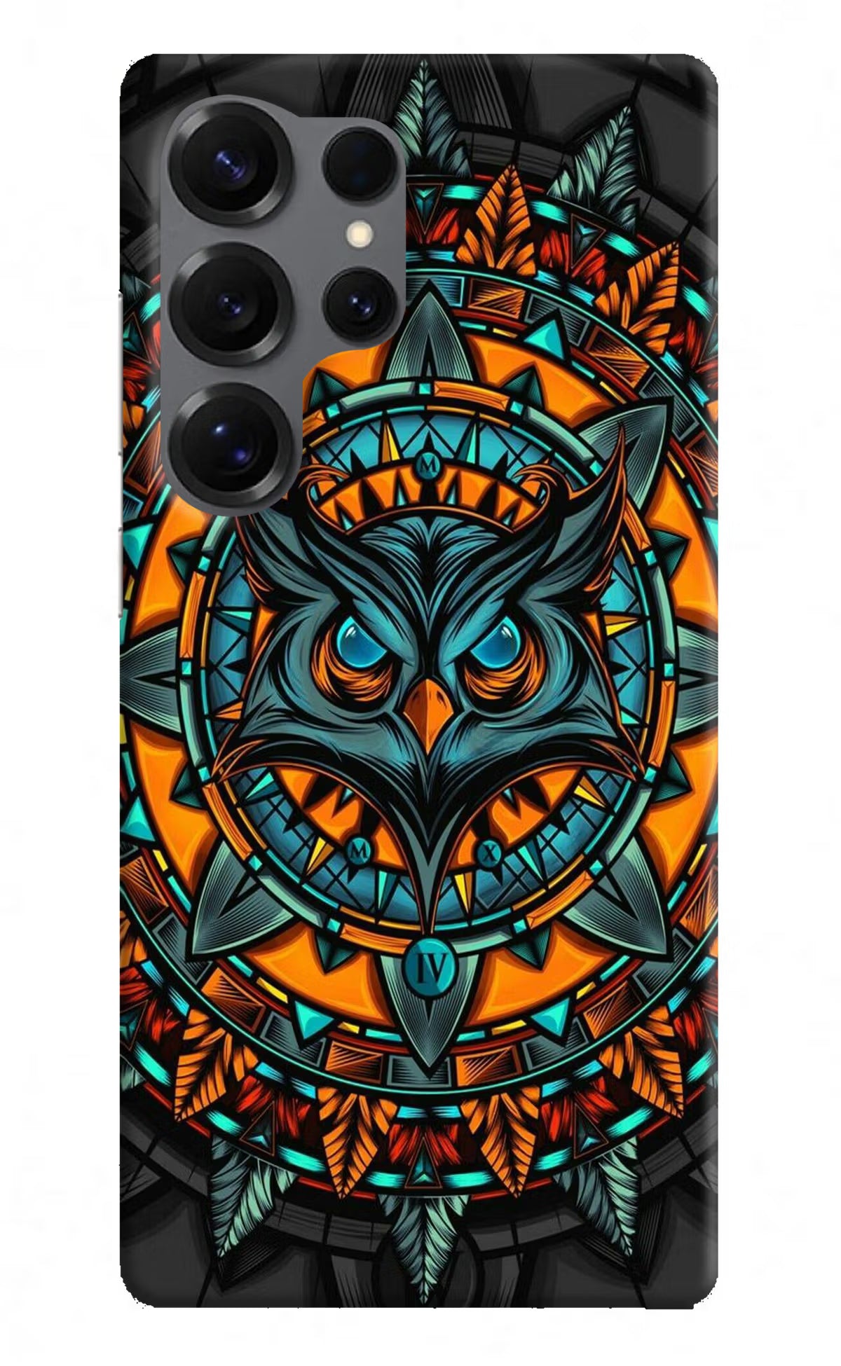 Angry Owl Art Samsung S25 Ultra Hard Case Back Cover by Casekaro