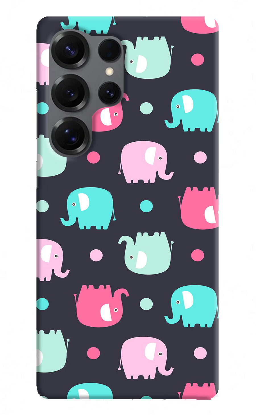 Elephants Samsung S25 Ultra Back Cover, Hard case