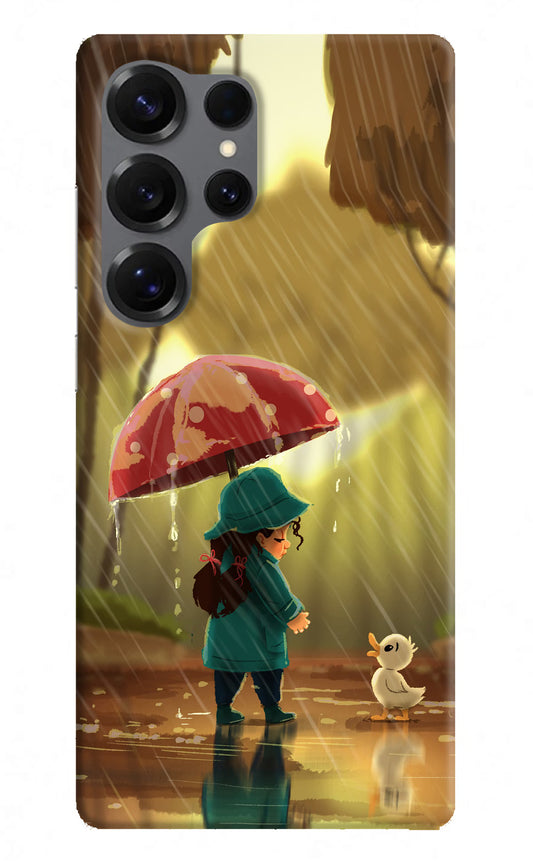 Rainy Day Samsung S25 Ultra Hard Case Back Cover by Casekaro
