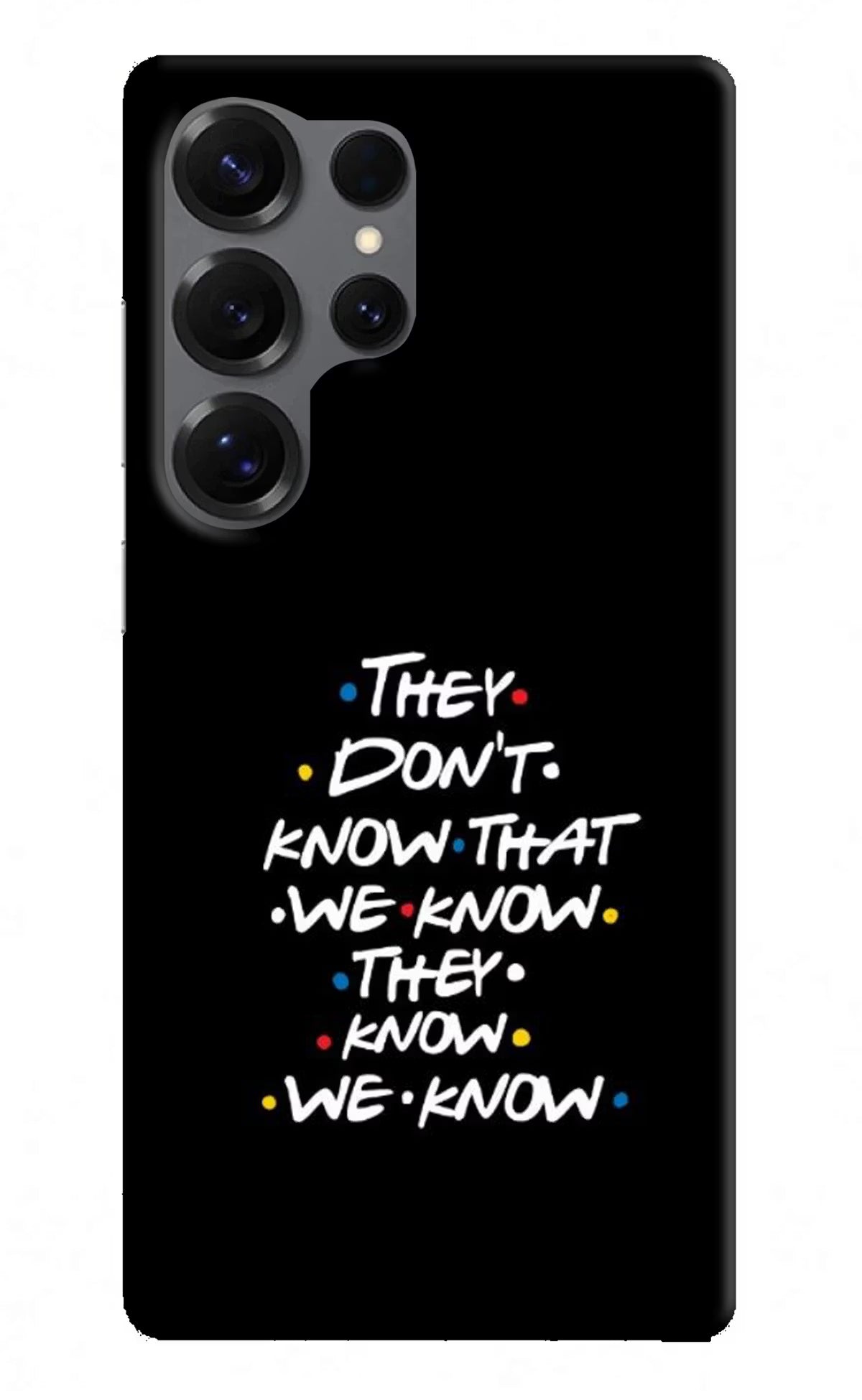 FRIENDS Dialogue Samsung S25 Ultra Hard Case Back Cover by Casekaro