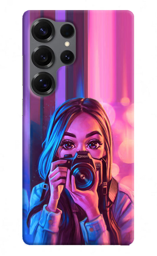 Girl Photographer Samsung S25 Ultra Hard Case Back Cover by Casekaro