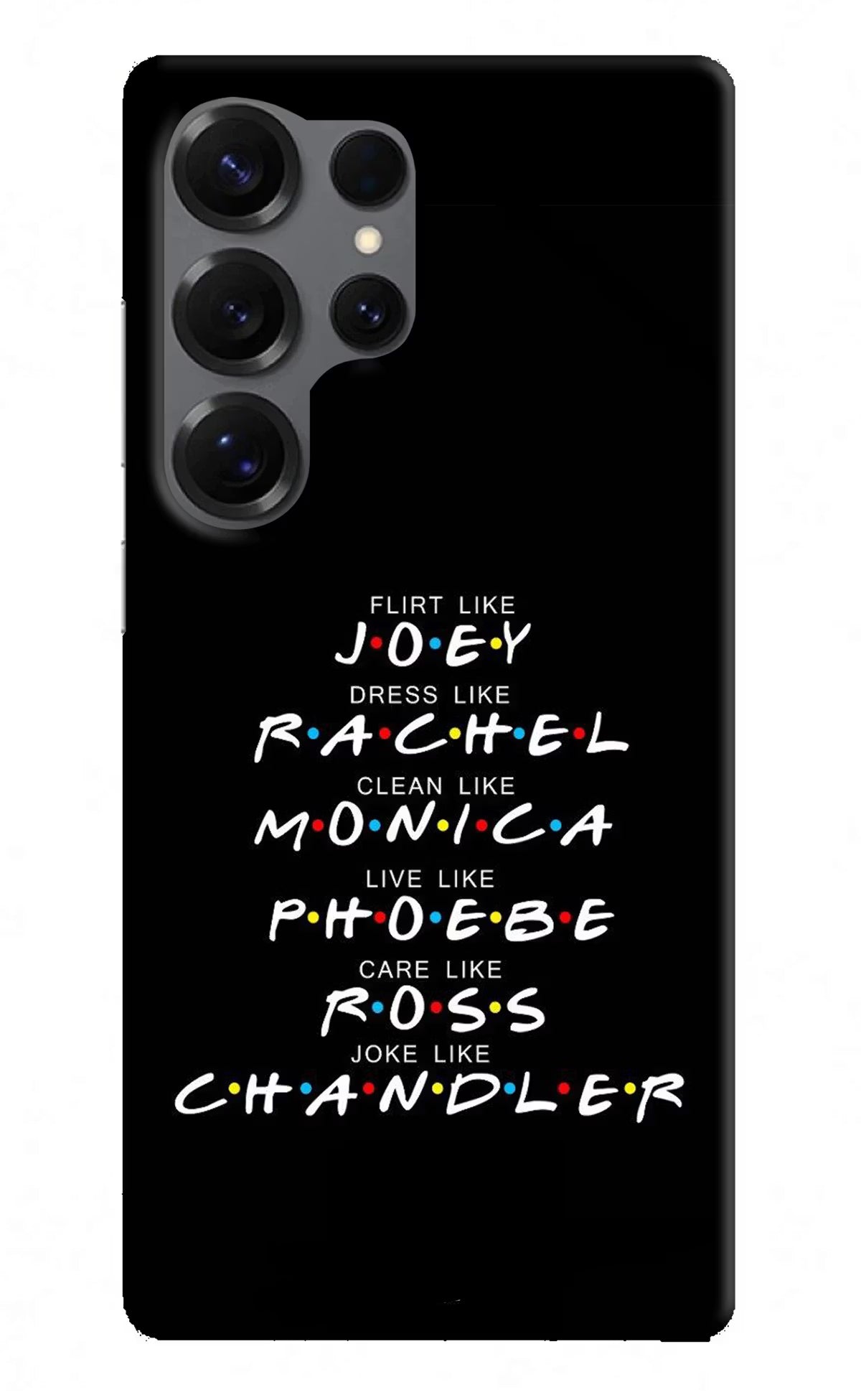 FRIENDS Character Samsung S25 Ultra Hard Case Back Cover by Casekaro