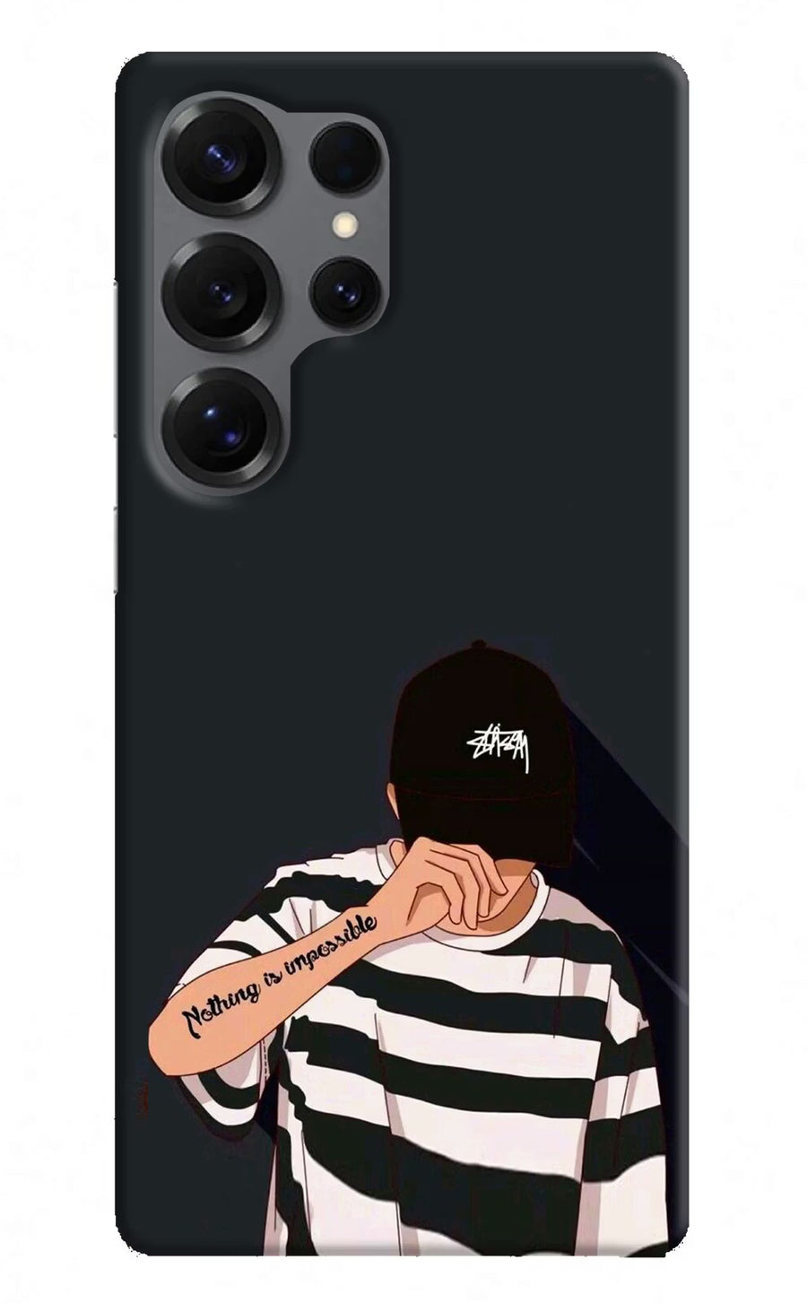 Aesthetic Boy Samsung S25 Ultra Back Cover, Hard case