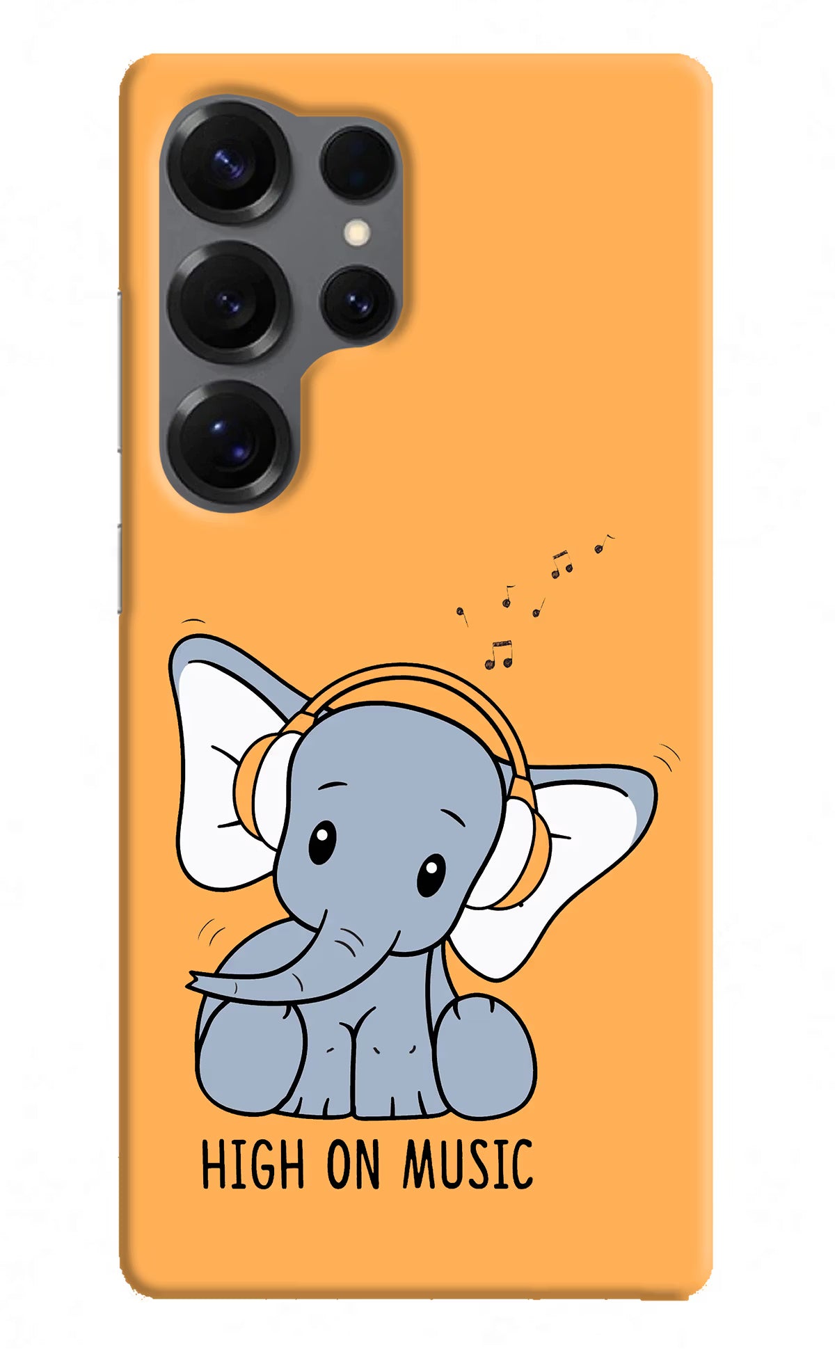 High On Music Samsung S25 Ultra Hard Case Back Cover by Casekaro