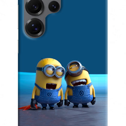 Minion Laughing Samsung S25 Ultra Hard Case Back Cover by Casekaro