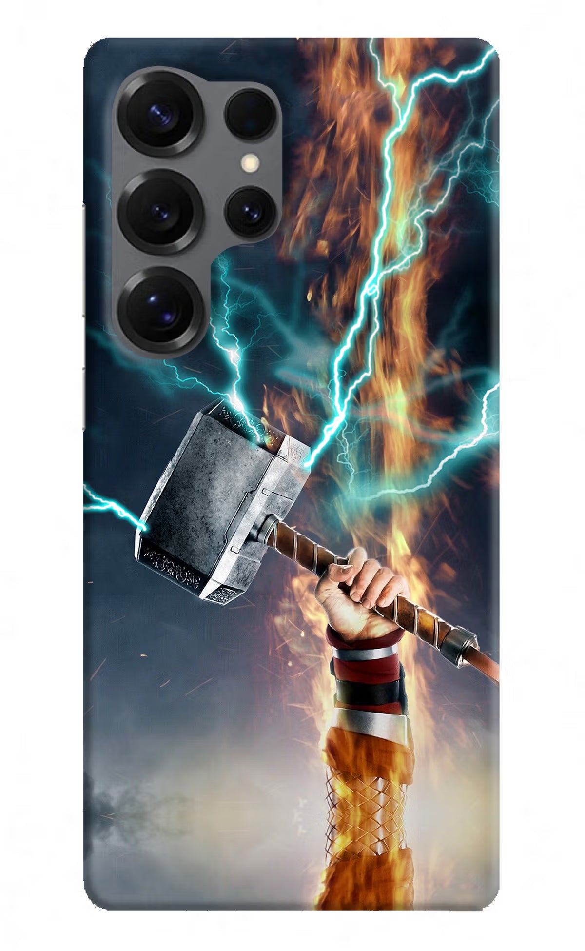 Thor Hammer Mjolnir Samsung S25 Ultra Hard Case Back Cover by Casekaro