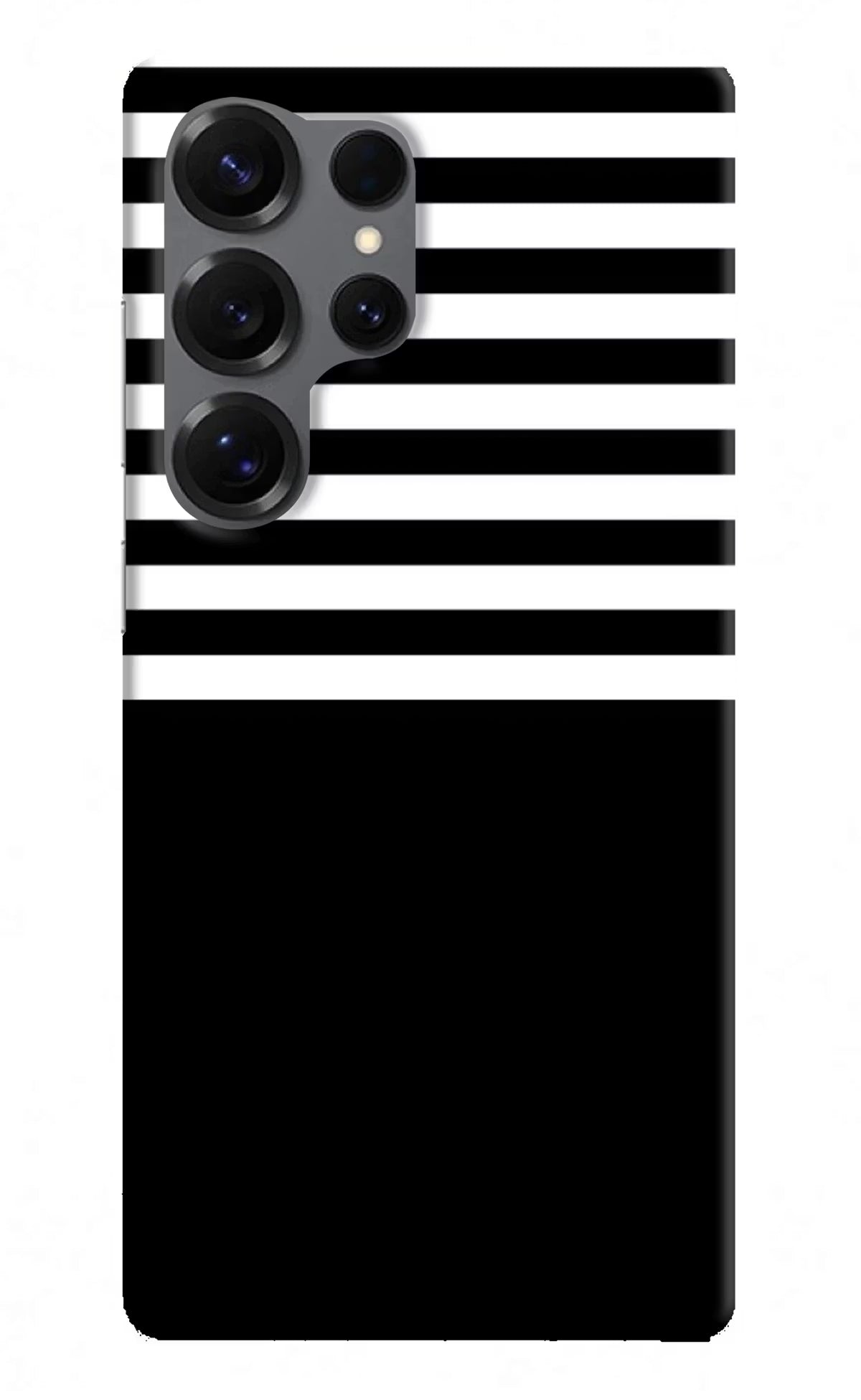 Black and White Print Samsung S25 Ultra Hard Case Back Cover by Casekaro