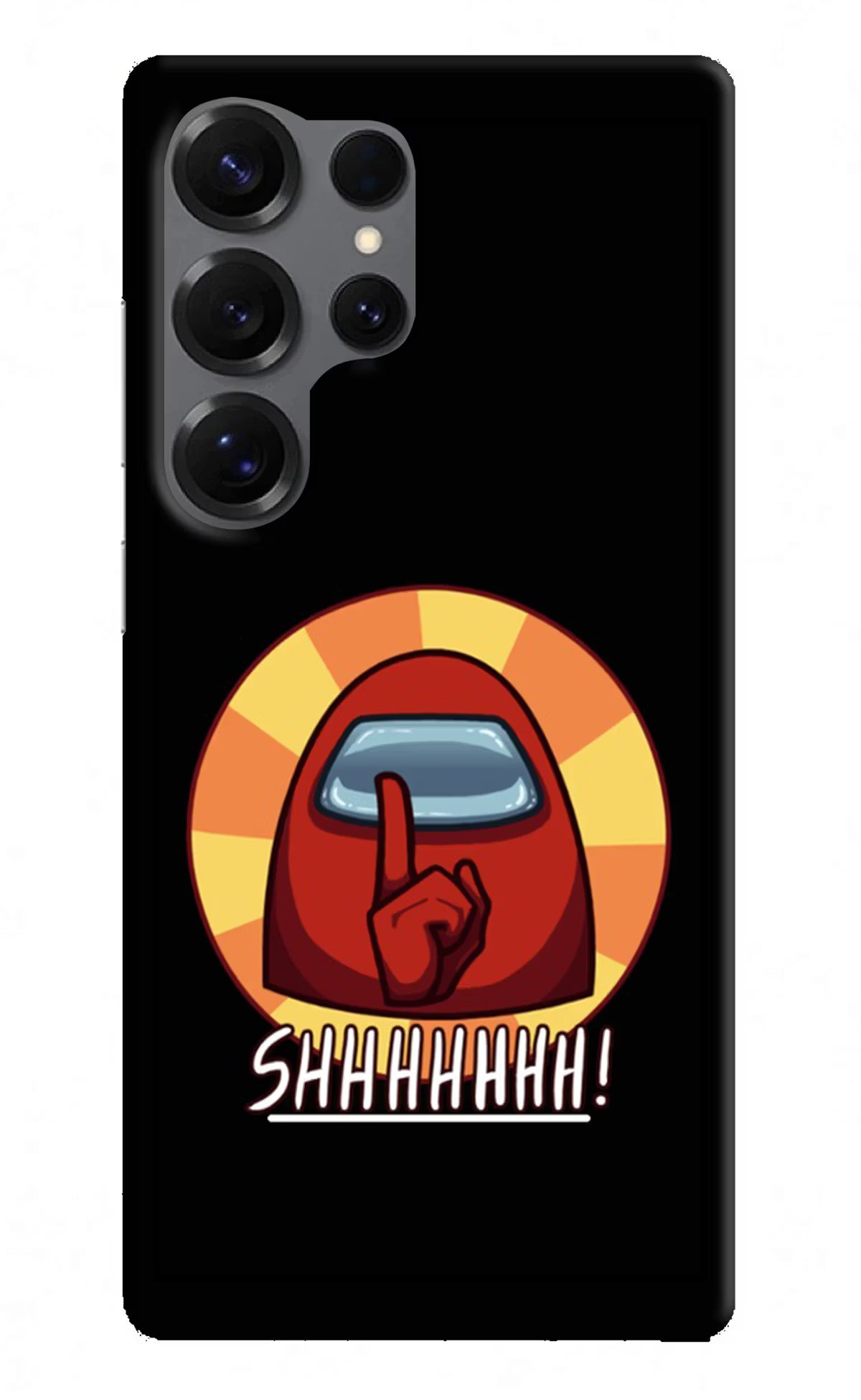 Among Us Shhh! Samsung S25 Ultra Hard Case Back Cover by Casekaro