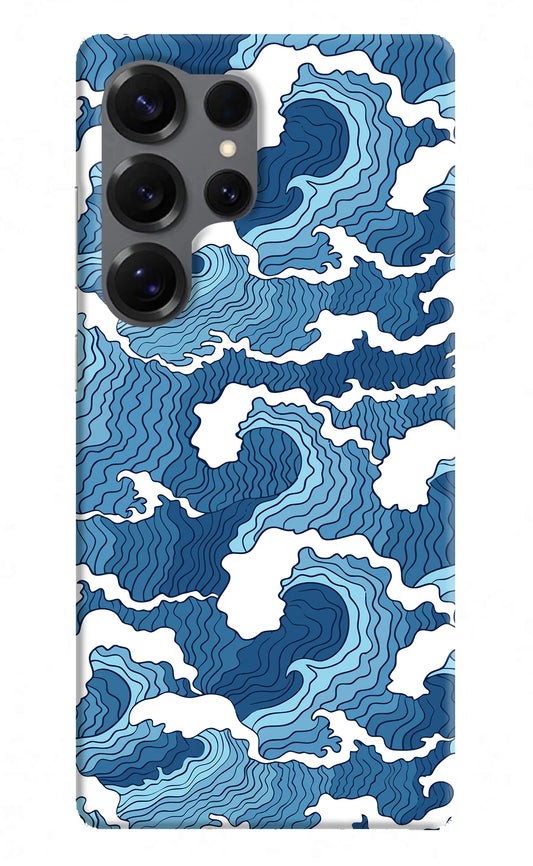 Blue Waves Samsung S25 Ultra Hard Case Back Cover by Casekaro