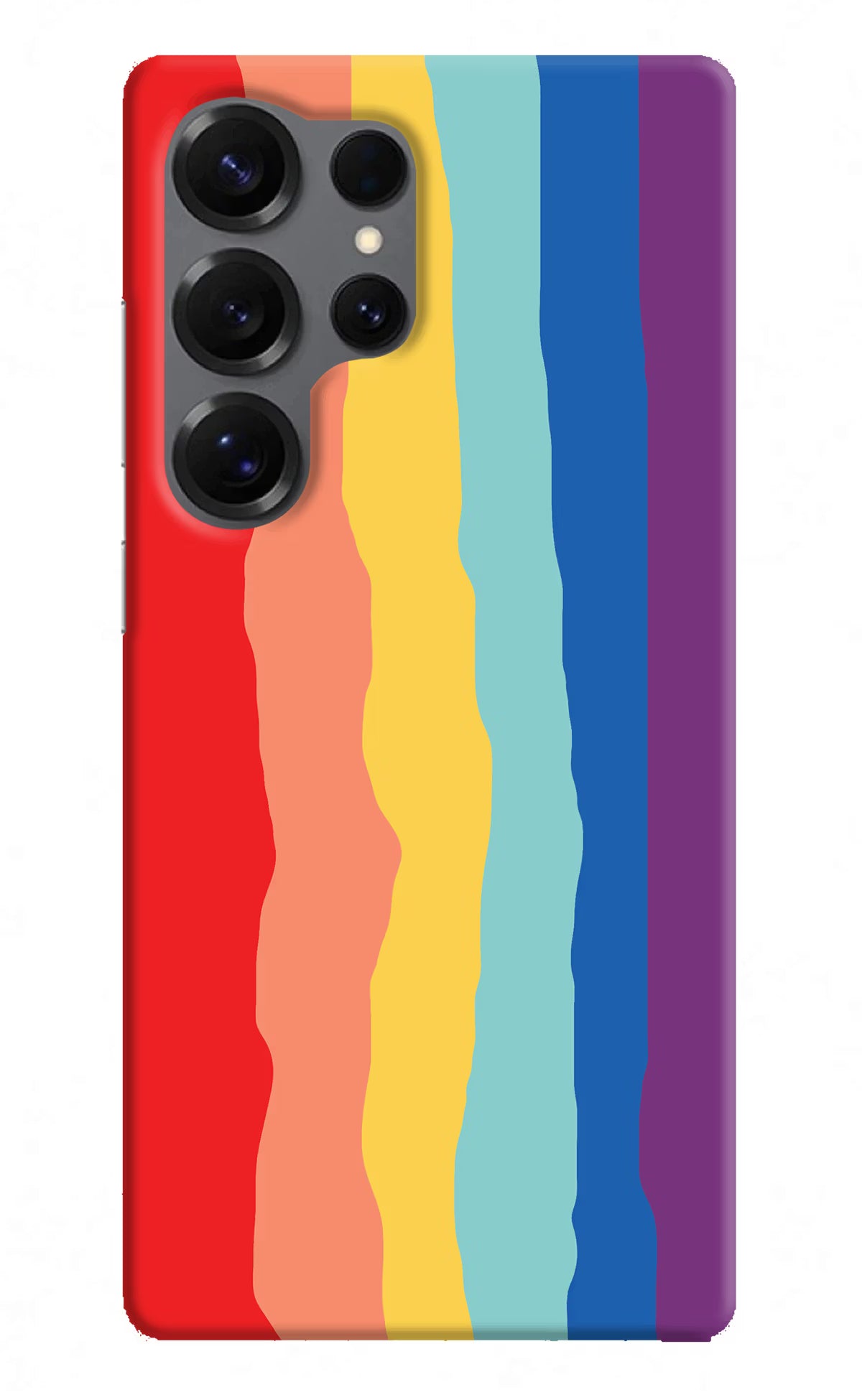 Rainbow Samsung S25 Ultra Hard Case Back Cover by Casekaro