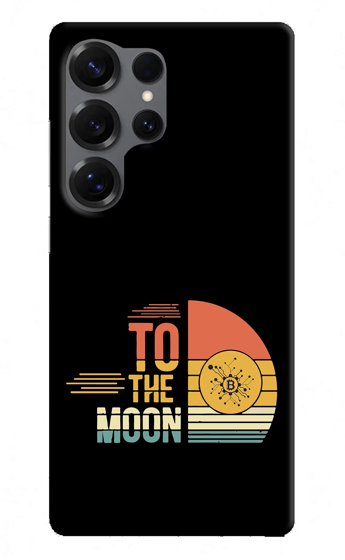 To the Moon Samsung S25 Ultra Hard Case Back Cover by Casekaro