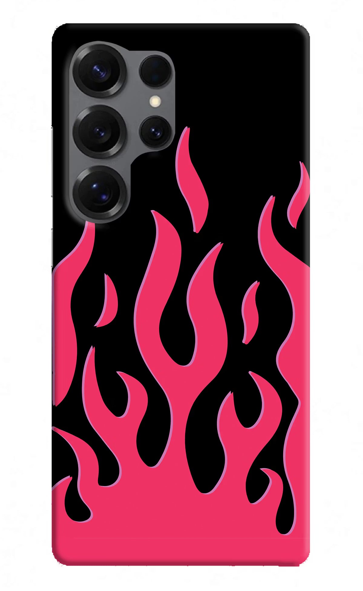 Fire Flames Samsung S25 Ultra Hard Case Back Cover by Casekaro