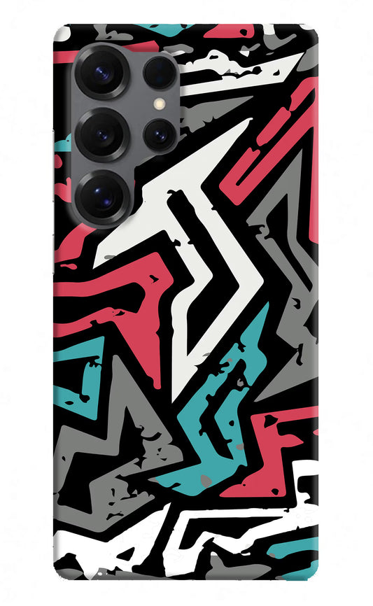 Geometric Graffiti Samsung S25 Ultra Hard Case Back Cover by Casekaro