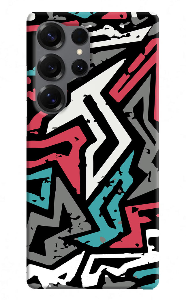 Geometric Graffiti Samsung S25 Ultra Hard Case Back Cover by Casekaro