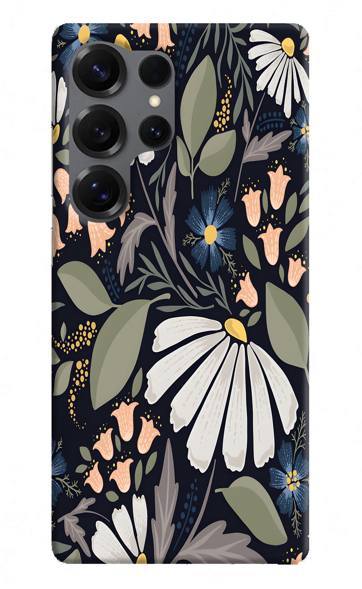 Flowers Art Samsung S25 Ultra Hard Case Back Cover by Casekaro