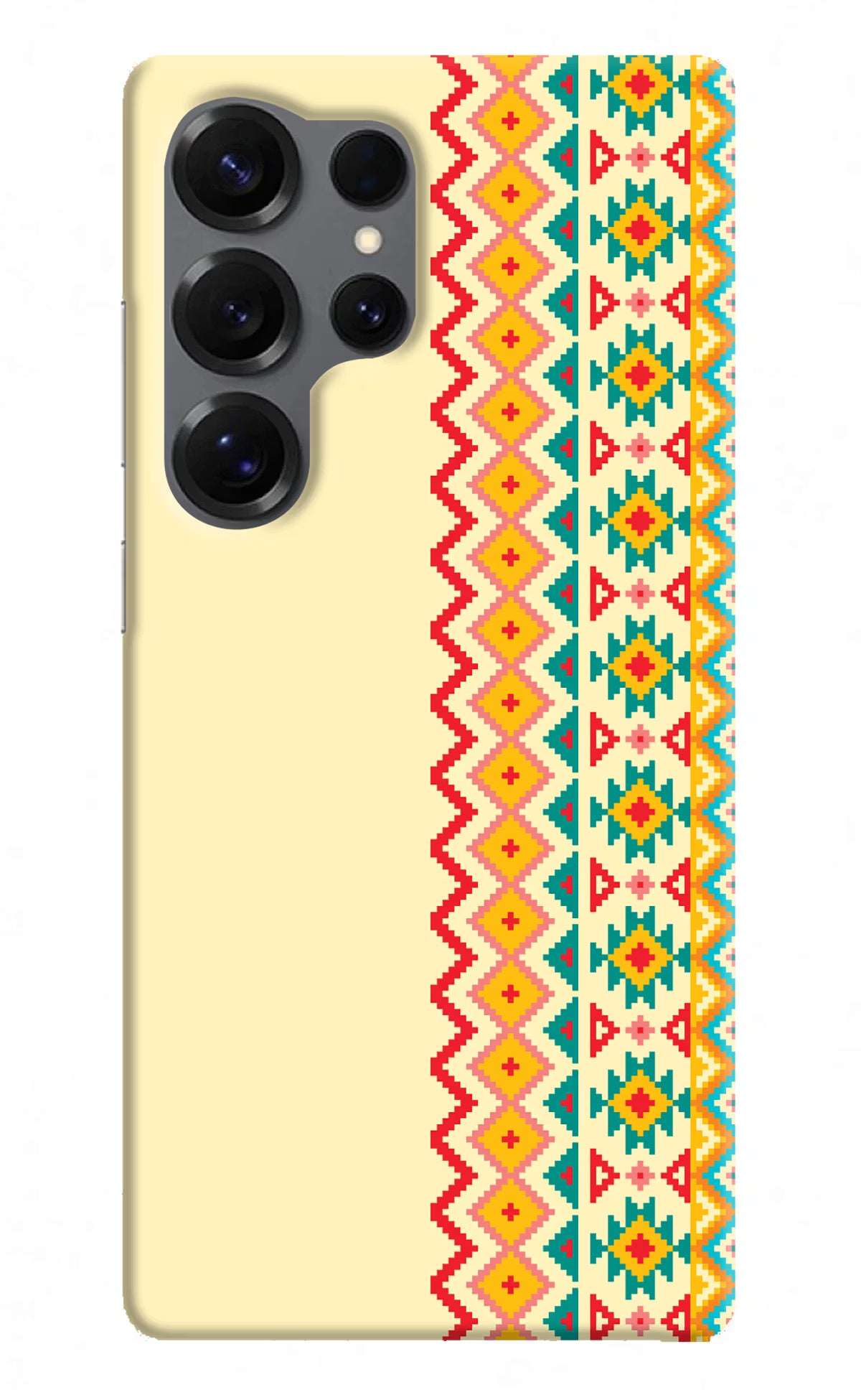 Ethnic Seamless Samsung S25 Ultra Hard Case Back Cover by Casekaro