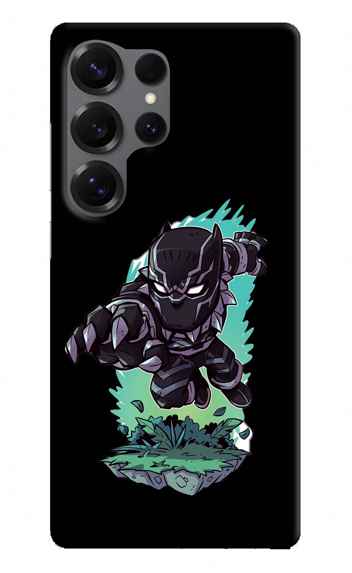 Black Panther Samsung S25 Ultra Hard Case Back Cover by Casekaro