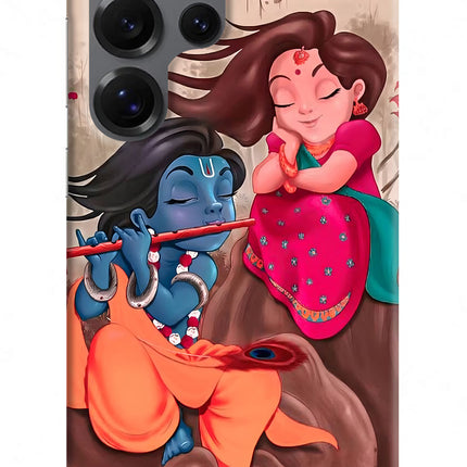 Radhe Krishna Samsung S25 Ultra Hard Case Back Cover by Casekaro