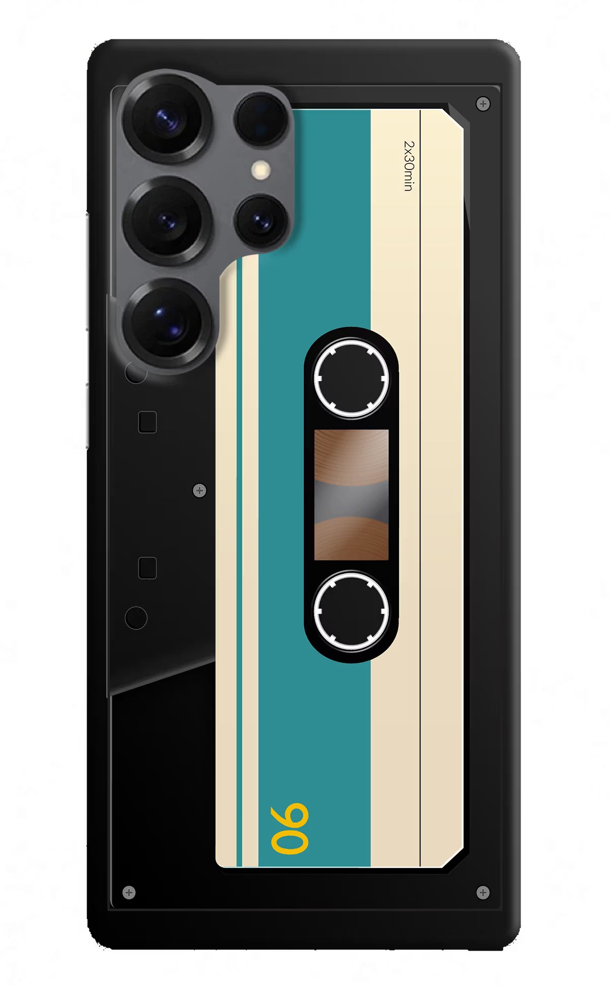 Cassette Samsung S25 Ultra Hard Case Back Cover by Casekaro