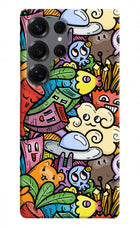 Veggie Doodle Samsung S25 Ultra Hard Case Back Cover by Casekaro