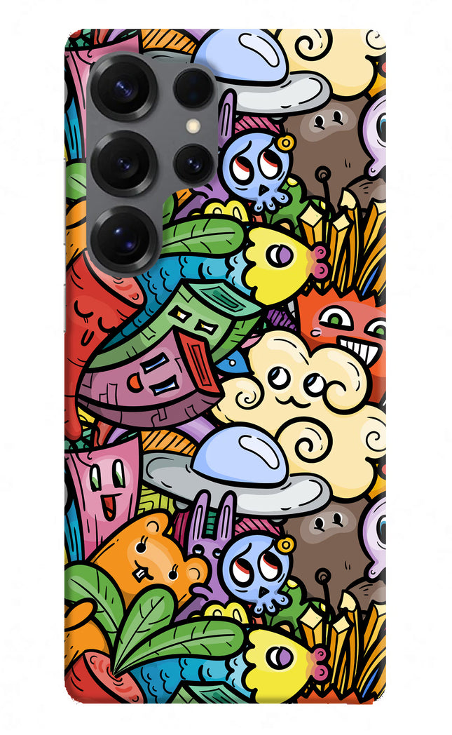 Veggie Doodle Samsung S25 Ultra Hard Case Back Cover by Casekaro