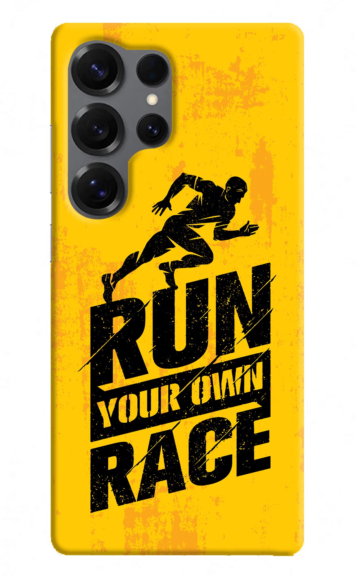 Run Your Own Race Samsung S25 Ultra Hard Case Back Cover by Casekaro