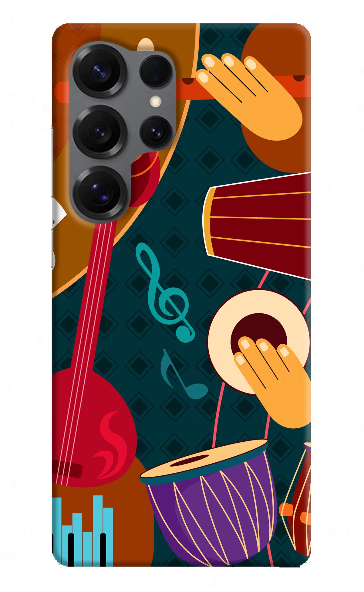 Music Instrument Samsung S25 Ultra Hard Case Back Cover by Casekaro