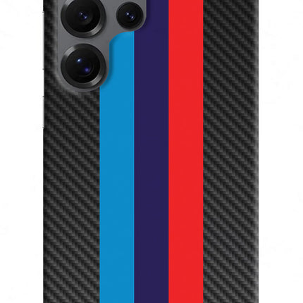 BMW Stripes Pattern Samsung S25 Ultra Hard Case Back Cover by Casekaro
