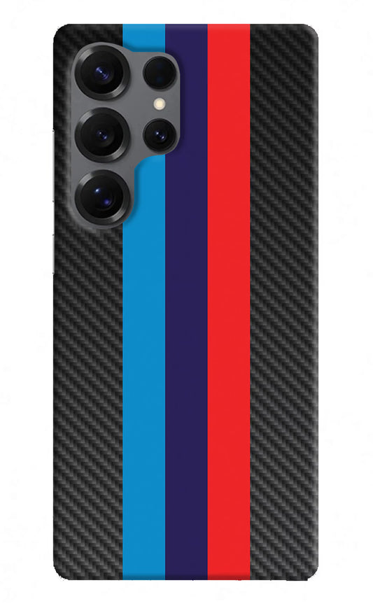 BMW Stripes Pattern Samsung S25 Ultra Hard Case Back Cover by Casekaro