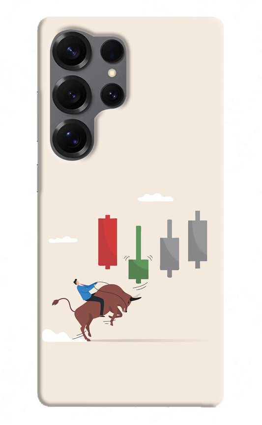Bull Trading Momentum Samsung S25 Ultra Hard Case Back Cover by Casekaro
