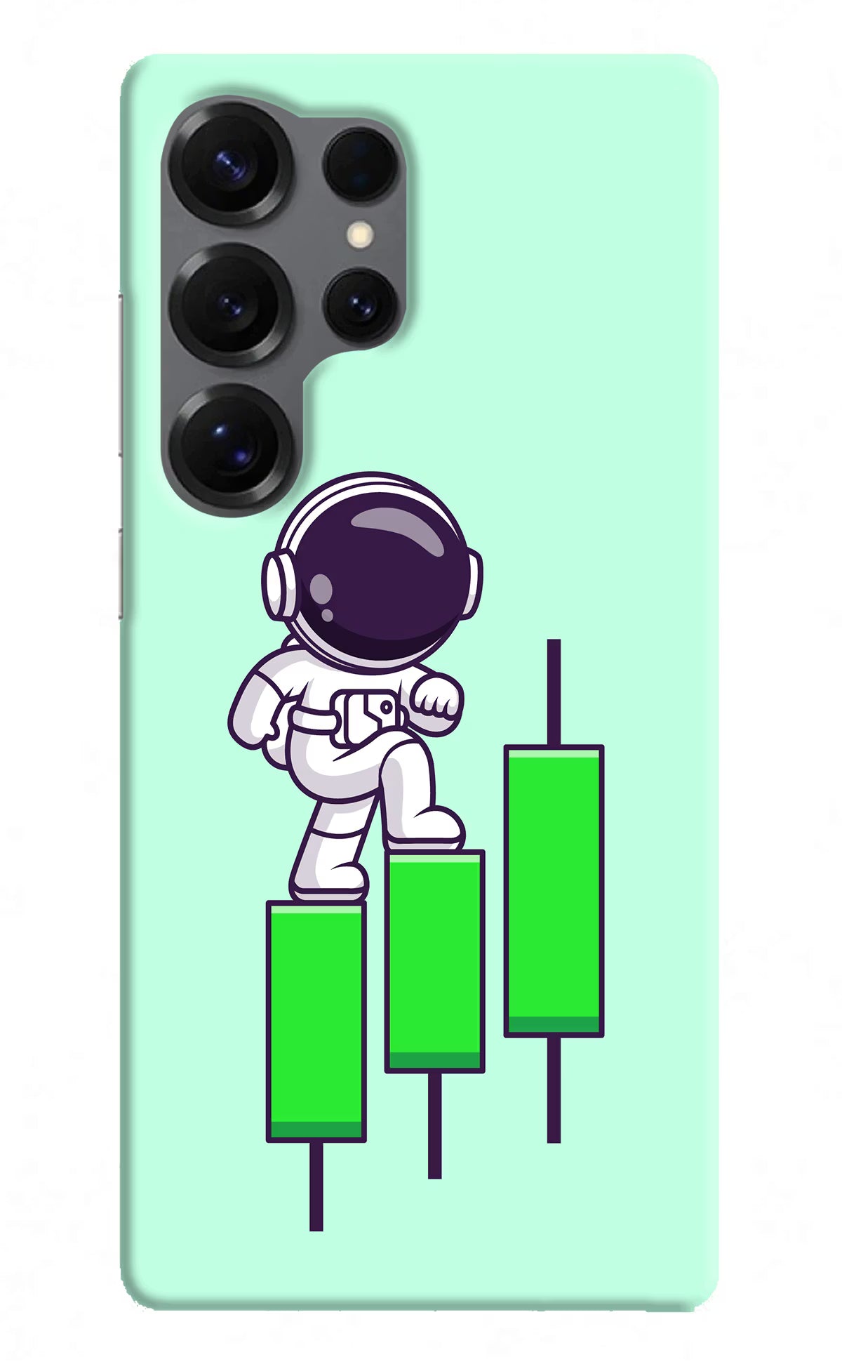 Astronaut Trader Samsung S25 Ultra Hard Case Back Cover by Casekaro