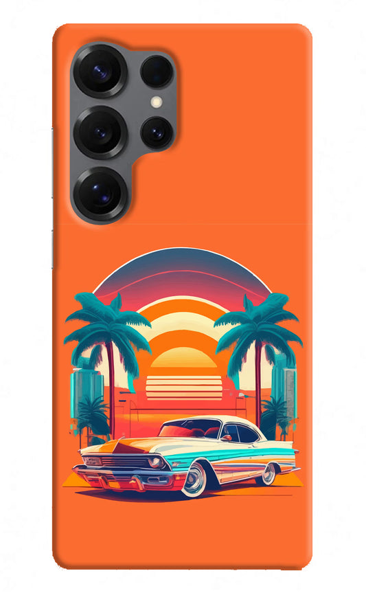 Palm Drive 80s Samsung S25 Ultra Hard Case Back Cover by Casekaro