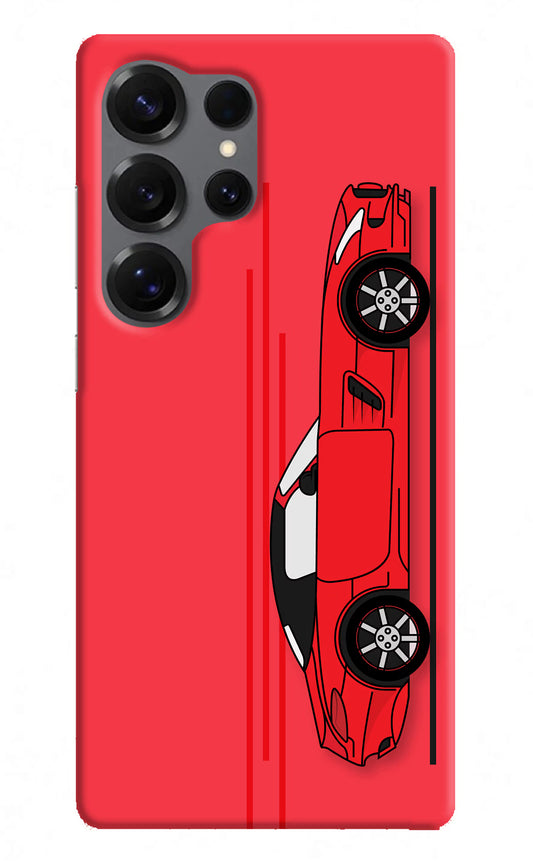 Red Velocity Samsung S25 Ultra Hard Case Back Cover by Casekaro