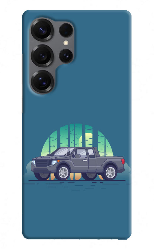 Retro Garage Vibe Samsung S25 Ultra Hard Case Back Cover by Casekaro