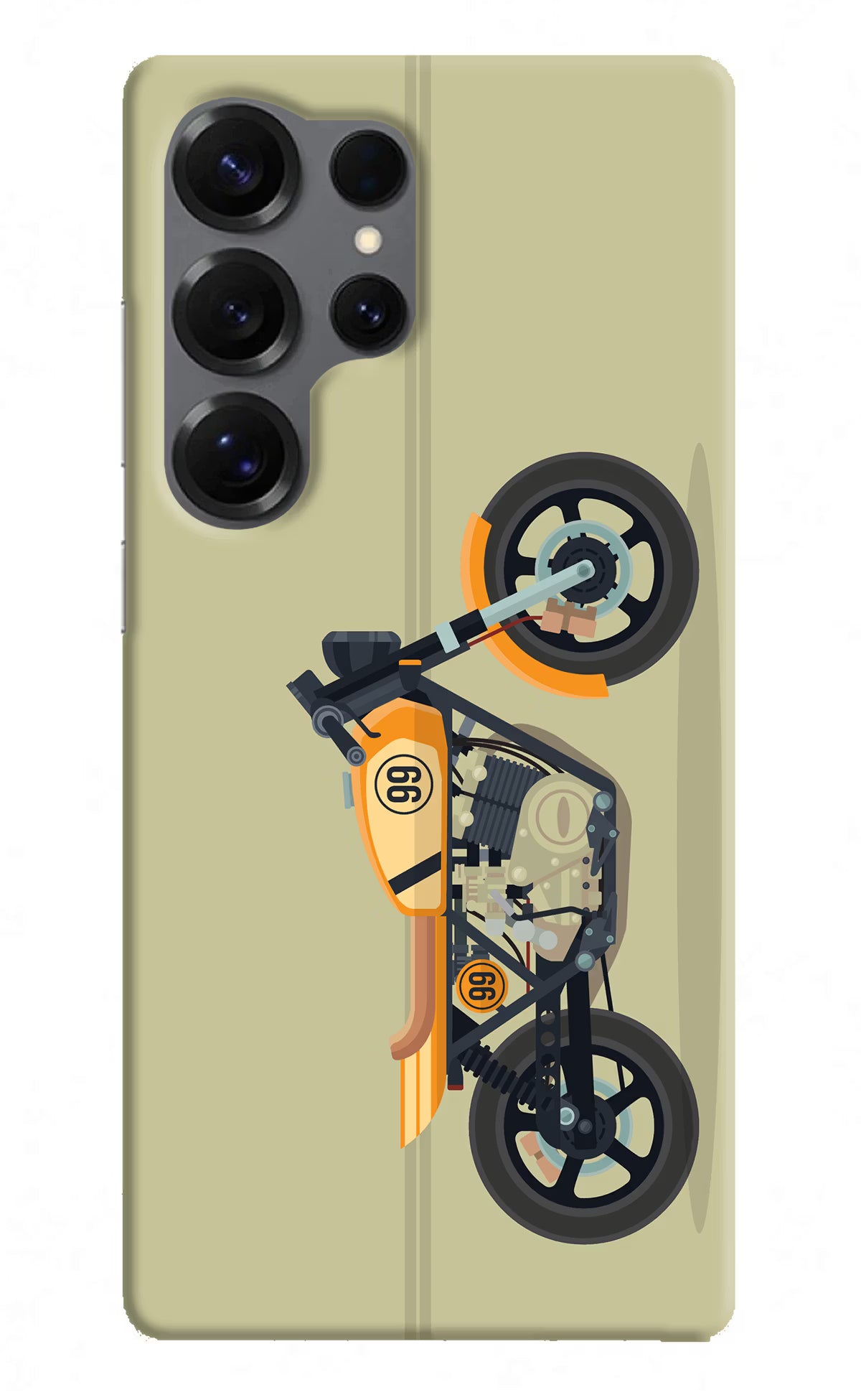 Vertical Speedster Samsung S25 Ultra Hard Case Back Cover by Casekaro