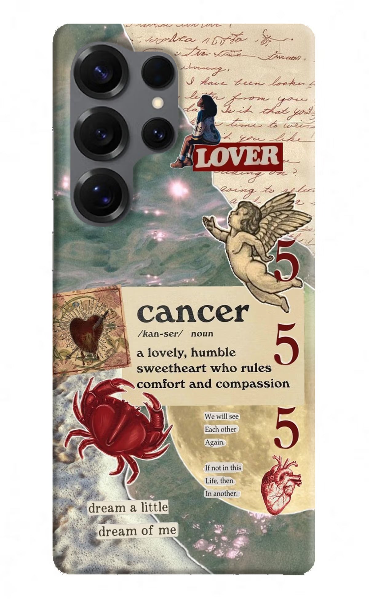 Cancer Zodiac Samsung S25 Ultra Hard Case Back Cover by Casekaro