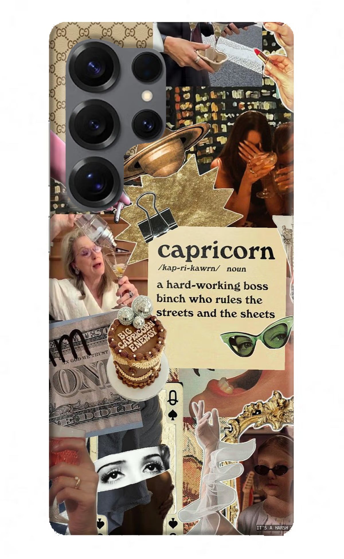 Capricorn Zodiac Samsung S25 Ultra Hard Case Back Cover by Casekaro